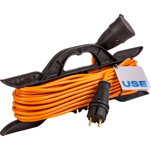 Удлинитель USE ПВС 4000 Вт на рамке 20м с заземлением   USE303-012