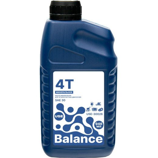Масло USE Balance 4-х тактное минеральное SAE 30 0.946 л   USE-30026